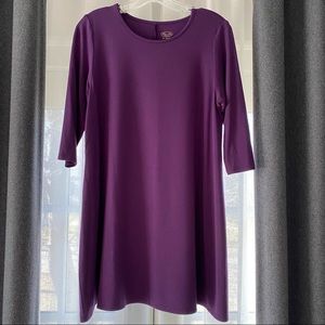 Blue Sky Clothing Co purple tunic top dress medium